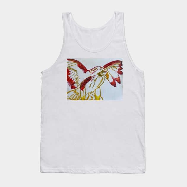 Red Eagle Tank Top by Finnaflutter